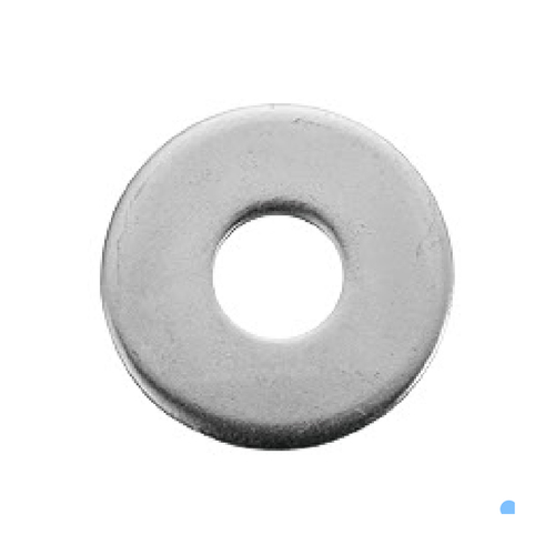 Flache runde Zinkscheibe aus Stahl DIN9021